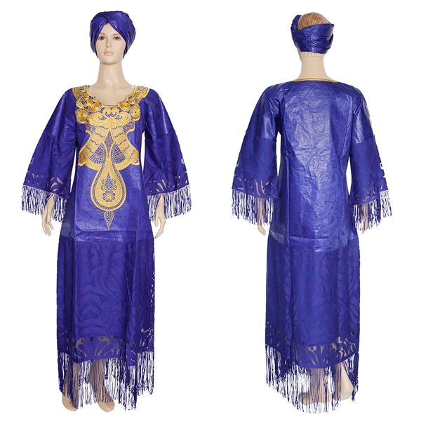 

2021african dresses for women ladies lace tassel dashiki dress bazin riche traditional clothes headtie 2021 attire robe africaine, Red