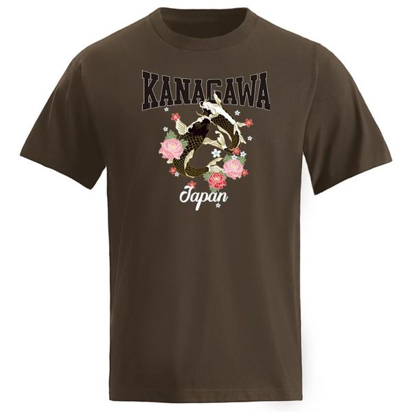 

mens tshirt japan kanagawa cyprinus carpio haemaerus printing clothing casual male shirt s-xxxl round neck t-shirt for man men's t-shir, White;black