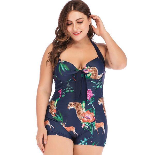 

one piece swimsuit plus size swimwear women vintage retro print unique bathing suits beach wear swim 5xl one-piece
