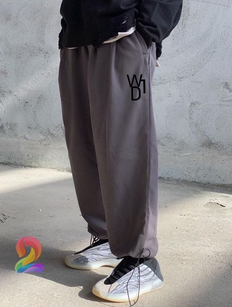 

spring/summer est sweatpants cotton terry men's pants welldone loose casual women's trousers, Black