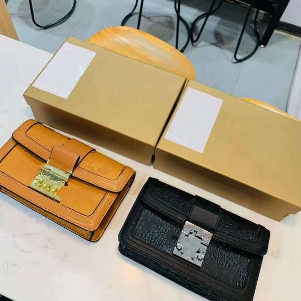 

design s m's new small square with box plastic packaging women's messenger bag