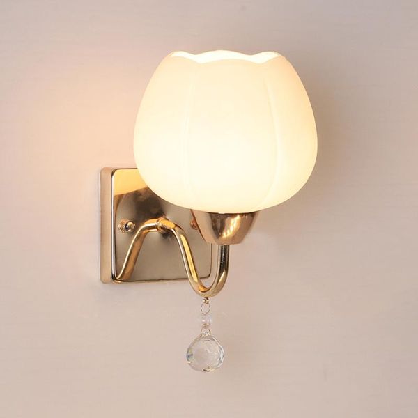 

modern simple wall lamp bedroom bedside nordic wedding stairs light creative living room corridor staircase led