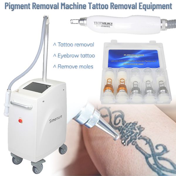 Waschen Augenbrauen Maschine Q Schalter Nd Yag Laser Tattoo Entfernung Sommersprossen Maulwurf Entfernen Ausrüstung