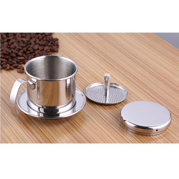 

coffee filters 1pc pot stainless steel vietnam maker drip filter brewer 7.5cm