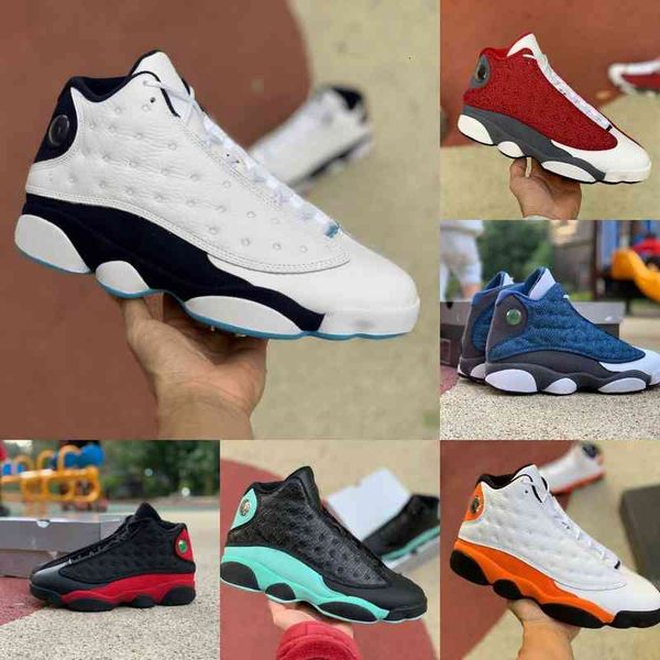 

jumpman 13 13s basketball shoes mens dark powder blue jorden high flint bred island green red dirty hyper royal starfish court purple, White;red
