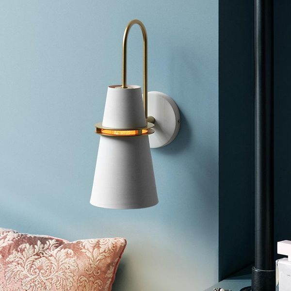 

wall lamps modern lamp led mirror indoor lighting fixture sconce trumpet living room bedroom dining nordic home interior decor light