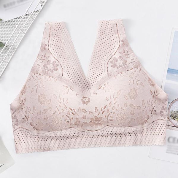 

bras plus size for women wirelift and support bra soft breathable, Red;black