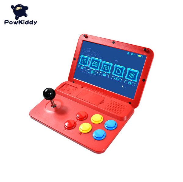 

powkiddy a13 10 inch large screen detachable joystick hd output mini arcade retro players a12 upgrade portable game