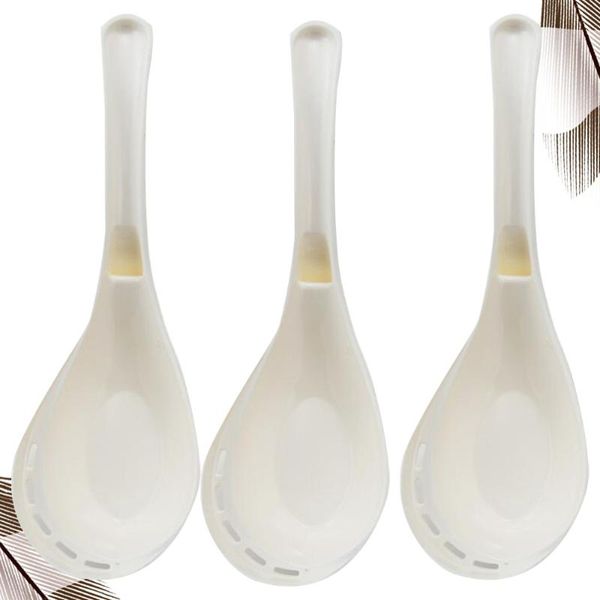 

spoons 3pcs soup spoon durable portable cooking utensils practical porridge for home office kitchen resturant