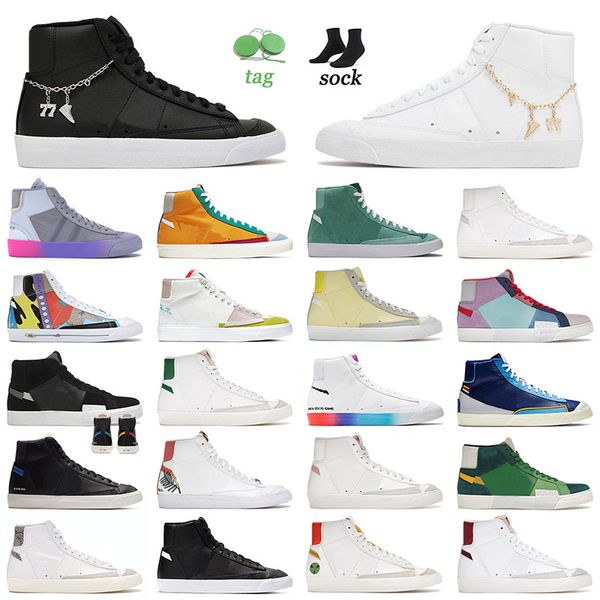

blazer mid 77 vintage running shoes white black pendants wolf grey serena queen raygun catechu men women grey tones pine green sports sneake