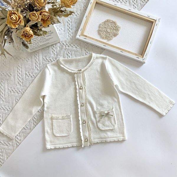 

2-7yrs baby pure color s children outwear girls long sleeve kids knit cardigan coat, Blue;gray