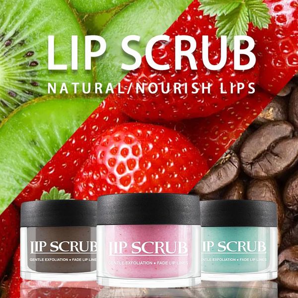 

1pc lip exfoliator sugar scrub moisturizer reduce lines plumper gloss remove dead skin care collagen mask tslm1
