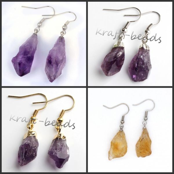 

natural crystal earrings 14 qq2