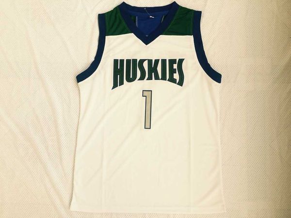 

ncaa chino hills huskies high school basketball lamelo #1 ball jersey home white stitched lonzo #2 balls jerseys shirts for baseball, Black