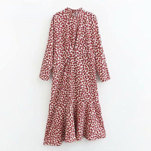 

casual dresses stand collar women mermaid dress long sleeve female spring robe s-l, Black;gray