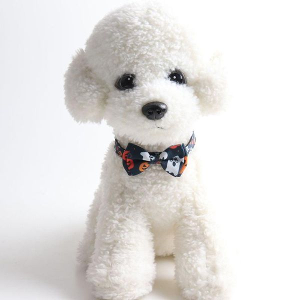 

cat collars & leads halloween dog adjustable pumpkin ghost with bow tie and bells for pets