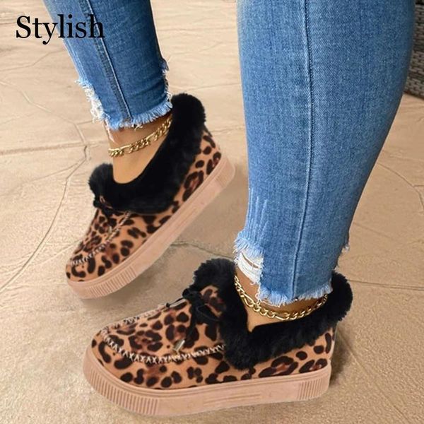 

2021 bowknot snow boots women platform flats shoes solid femme short plush bottes plus size casual ladies winter warm, Black