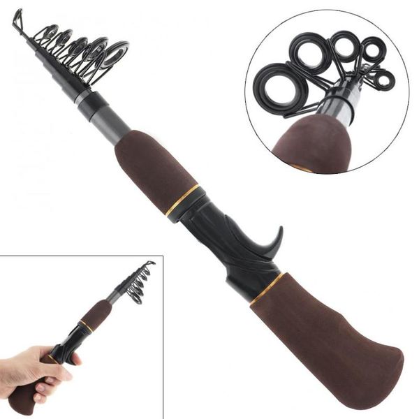 

mini portable 1.6m ultralight ice fishing rods travel sea rock casting boat