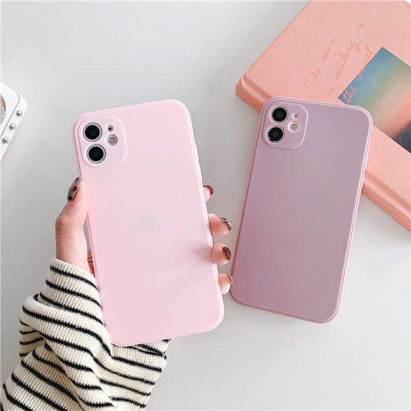 

cell phone mounts & holders matte soft silicone case for 12 mini 11 pro xs max x xr 6s 7 8 plus se 2021 full protection back cover