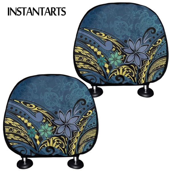 

seat cushions instantarts vintage samoan old tapa plumeria printed universal headrest covers for most car fashion head rest cover