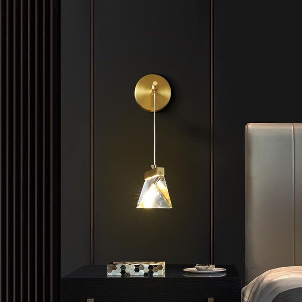 

wall lamps nordic led stone lights bedroom light home deco dinging room lamp