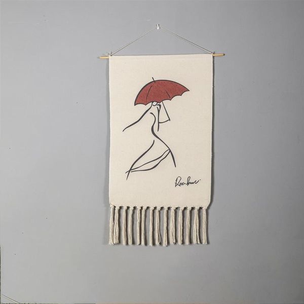 

tapestries printed tapestry su decoration hanging cloth ethnic style bedroom living room entrance cotton weave painting