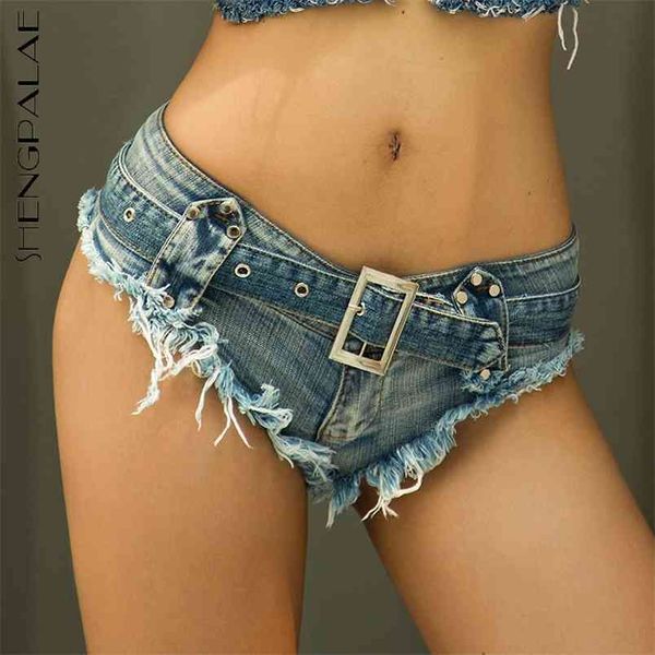 Sexy Distressed Short Jeans Damen Sommer Niedrige Taille Nachtclub Denim Shorts Weibliche Seite 5C551 210427