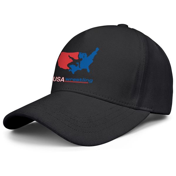 

fashion usa wrestling baseball cap fitted stylish trucke hats 2016 olympic team logo old print america flag rick flair woo funny, Blue;gray