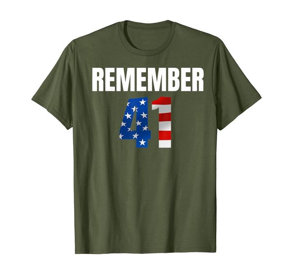 

george hw bush t-shirt remember 41 shirt george bush, White;black