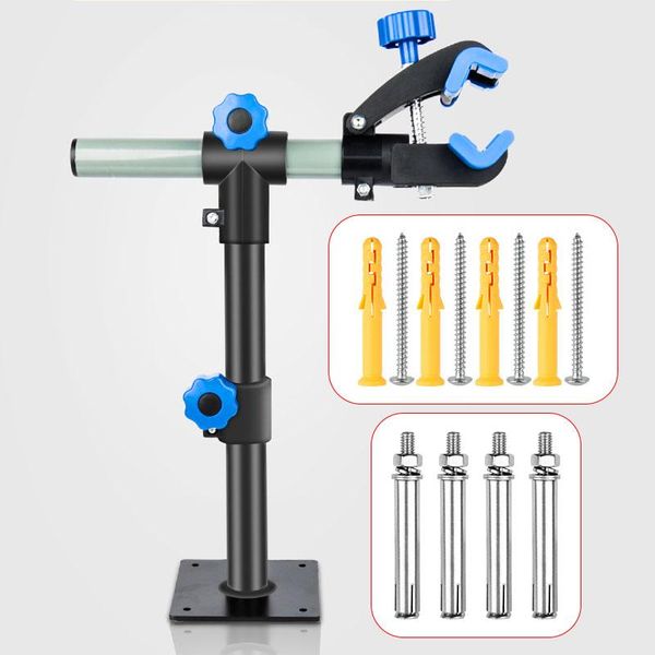 

car & truck racks heavy duty bicycle repair stand bracket alloy road bike wall holder storage flexible mtb maintenance workstand mount 30 kg
