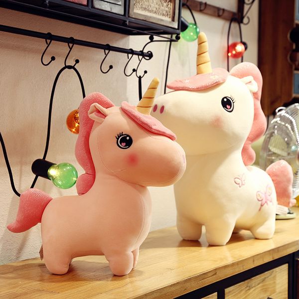 

station unicorn doll plush toy cute pony doll girl pillow gift