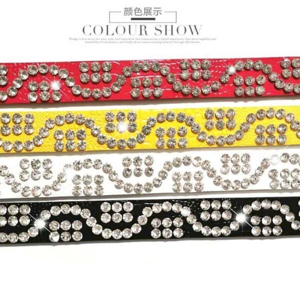 

8r4r 2021 low price wholesale women's with belt women's fashion decorative buckle versatile wide diamond jeans belt new y530, Black;brown