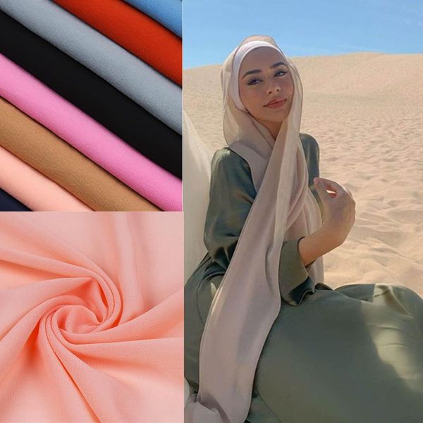 

scarves 67colors elegant modest women bubble chiffon solid oversizes muslim head scarf ladies shawl and wrap female foulard hijab stoles, Blue;gray