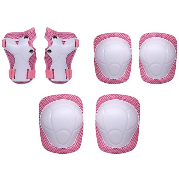 

elbow & knee pads kids set 6 in 1 protective gear kit military tactical safety for cycling skating, Black;gray