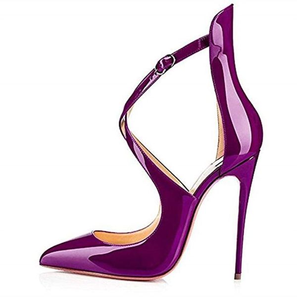 

dress shoes shofoo shoes,beautiful fashion women's shoes, lacquer leather, 12 cm high-heeled banquet pointed toe pumps., Black