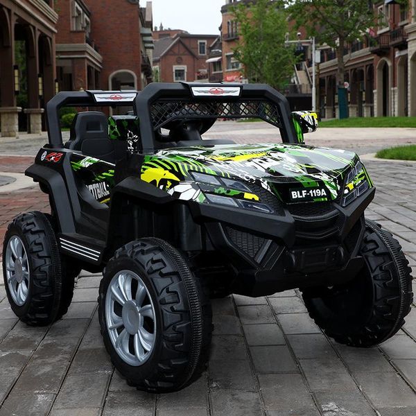 

gift sets kids rc electric car for children led lighting music graffiti off-road vehicle ride on 0-6 years old