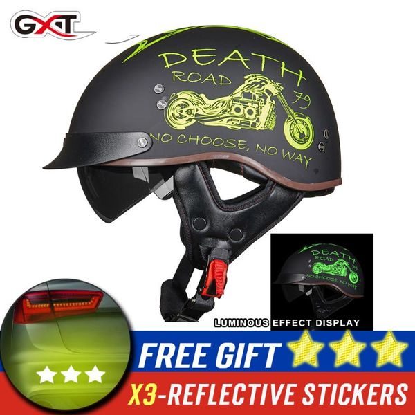 

motorcycle helmet open face scooter motorbike racing riding casco moto motorcyclist for vintage helmets