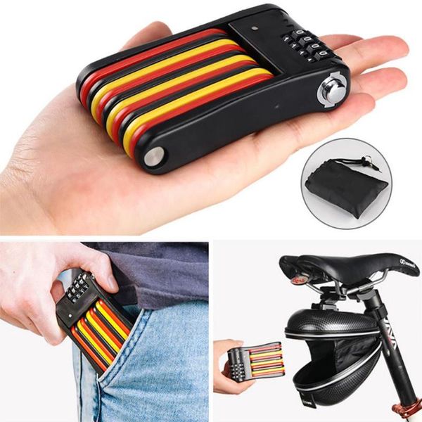 

bike locks mini folding lock bicycle portable mountain road