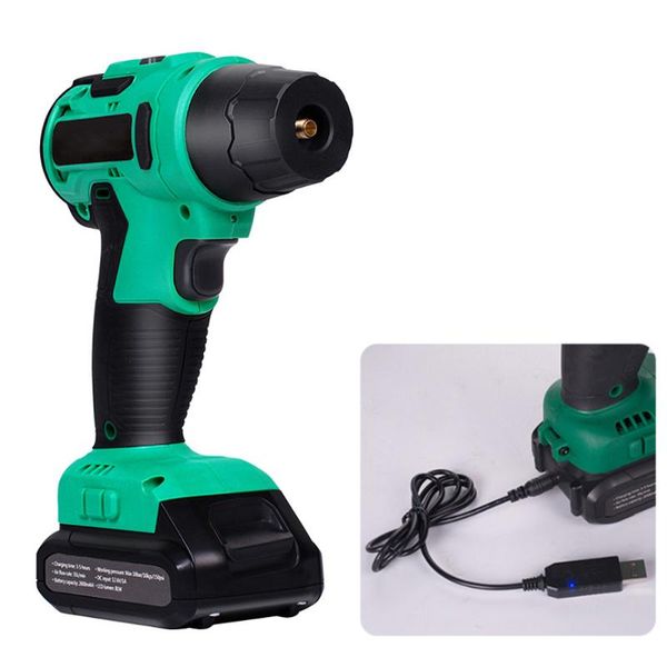 

inflatable pump 120w car led digital wireless air usb 12.6v charging handheld tire electric compressor