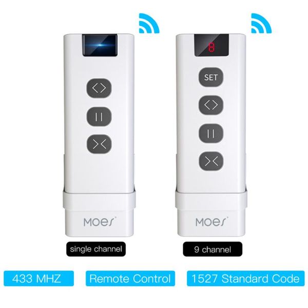 

smart home control rf433 remote wifi 9 channel curtain accessory transmitter for use with on-off and switch