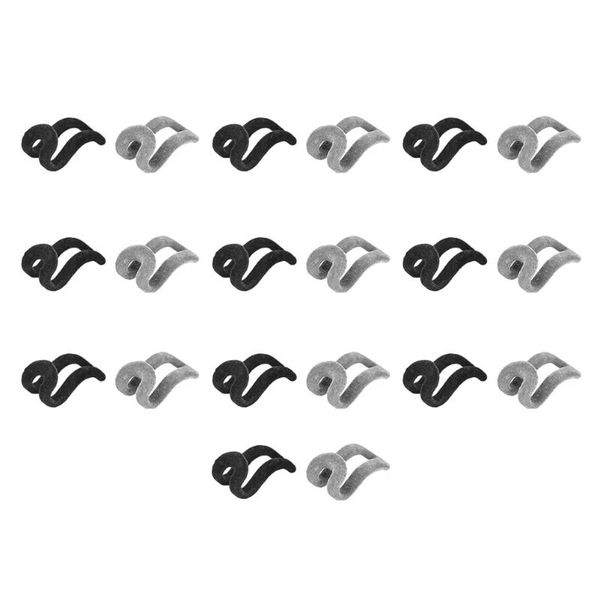 

hangers & racks 20pcs flocking hanger hook mini hooks s-shaped coat