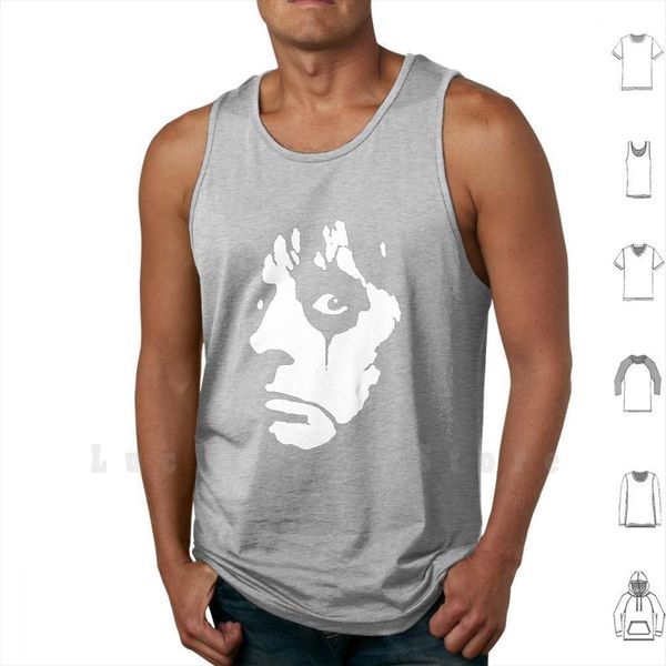 

hard rock metal tank vest sleeveless alice cooper tour, White;black