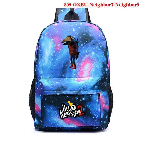 

backpack student video game hello neighbor children school bags orthopedic boys girls mochila travel backpacks