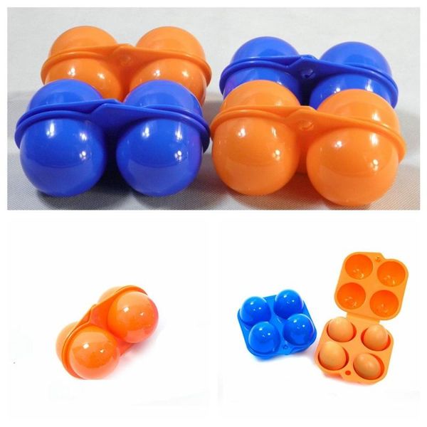 

storage bottles & jars 2/4 grids camping outdoor containers holder egg tray portable organizer case box