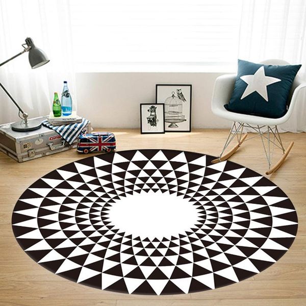 

carpets 3d round for living room bedroom office etc stereo vision carpet anti-skid area rugs home floor mat