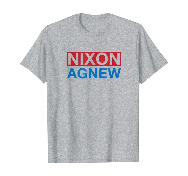 

vintage nixon agnew campaign t-shirt, White;black