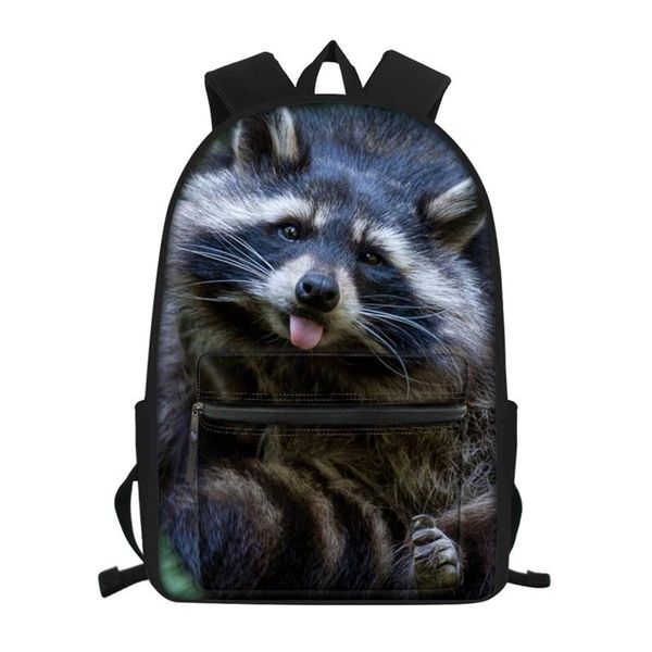 

raccoon junior high school backpacks for girls primary kids bags large capacity children mochila