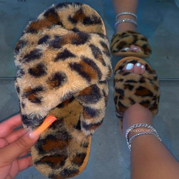 

autumn/ winter faux fur slipper arm flats rubber sole non slip home slides ladies shoes slippers, Black