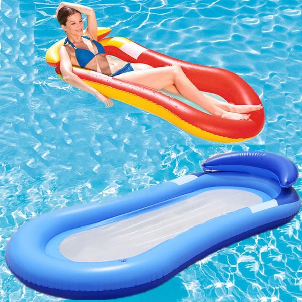 

life vest & buoy pool inflatable hammock floatings row floating bed chair swimming foldable beach party