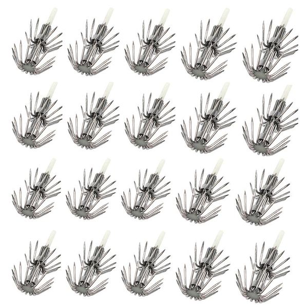 

#2.0 - #4.0 luminous squid jig hooks wood shrimp diy umbrella fishing